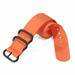 Watch Strap Nylon Silver Black Gold Ring Buckle 18mm 20mm 22mm 24mm Man Women for Seiko Ribbed Braid Replace Watch Accessories