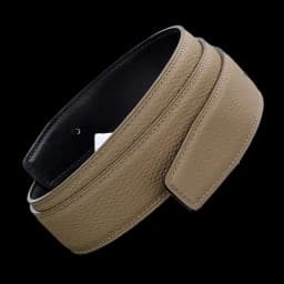 No Buckle Luxury Ultra-thin Pointed New Mens Litchi Grain Holes Belt Brand Male Genuine Two Sides Strap Jeans Belts 3.2/3.8cm