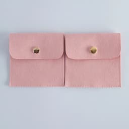 5-Pack Bulk Mini Envelope Jewelry Bag Snap Button Closure Luxury Microfiber Suede Jewelry Necklace Earrings Packaging Pouch Bags