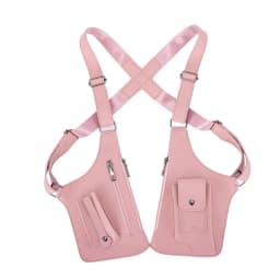 Retro Anti-theft Storage Vest Bag Multi-Pocket Concealed Strap Chest Bag Leather Multifunction Mobile Phone Bag Hunting