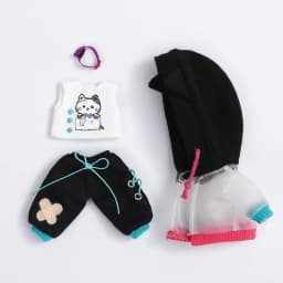 New Ob11 Doll Punk Style Clothing Dolls Cat Ear Casual Shorts Doll Clothes set For Nendoroids Ob11,Molly,Obitsu 11,1/12 Doll