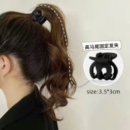 Large High Horsetail Catch Fixed Artifact Jinchen Paragraph With Small Claw Clip Hairpin Headdress Female Shark Head Clamps
