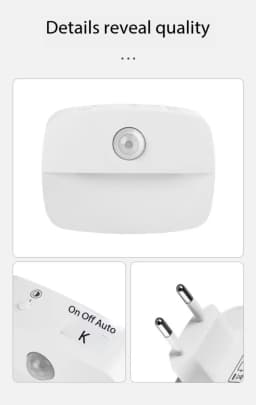 LED Night Light EU Plug In Smart Motion Sensor Light 220V Wall Lamp for Home Aisle WC Hallway Stair Kitchen Bedroom Night Lamp