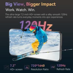 [Ship From UK]Cubot Note 60 Android 15 Smartphone 7.2'' 120Hz Display 16GB(6+10GB )RAM 128GB ROM 48MP Camera 7000mAh Cellphones