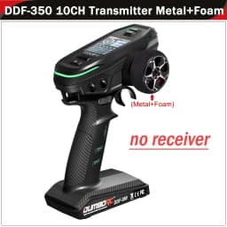 DUMBORC DDF-350 10CH RC Remote Controller 2.4G Digital Radio Transmitter Gyro Receiver for Drift Car Tank Boat Robot Toy Wltoy