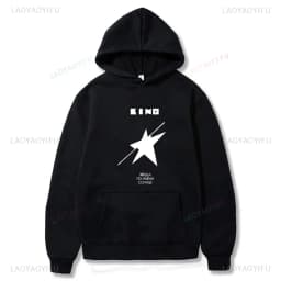 Viktor Tsoi Kino Black Album & A Star Named Sun Graphic Hoodie Men Women Oversized Pullover Vintage Rock Streetwear