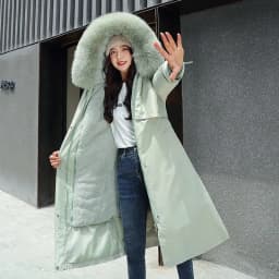 2026 New Winter Jacket Women's Parkas Thick Warm Fur Lining Long Parka Female Hooded Fleece Padded Coat Distachable Outwear 5XL
