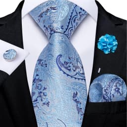Floral Pink Ties For Men Wedding Party Man Tie Handkerchief Brooch Cufflinks Set Men Accessories Gravata
