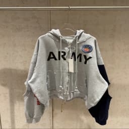 PROJECT G/R 2026 Patchwork ARMY Vintage Damaged Cardigan Pullover Men Women Best Quality Hoodie