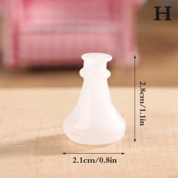 24 Styles 1/12 Miniature Dollhouse Glass Vase Mini Flower Vase for Doll House Decoration Accessories