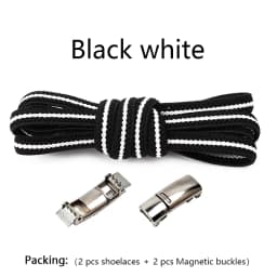New Magnetic Lock Shoelaces without ties Elastic Laces Sneakers No Tie Shoe laces Kids Adult Flat Shoelace for Shoes Accessories
