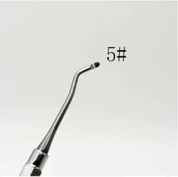 1 Pc Dental Restorative Excavator Double Ended Spoon Oral Care Tooth Cleaning Excavator Spoon Double Ends Stainless steel