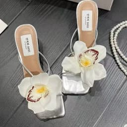 1 Pair Simulation Coloful Thai Fairy Butterfly Flower Shoe Buckles Butterfly Orchid Phalaenopsis Shoe Flower Sandals