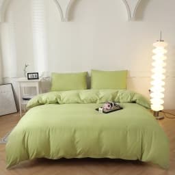 1pc Solid Color Duvet Cover 100% Washed Cotton Quilt Cover Japanese Minimalist Style Bedding Single Double King Queen Size Bed