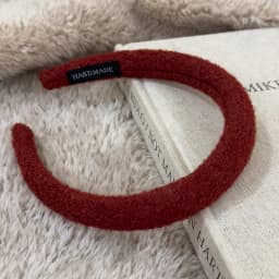 Red New Year Headbands Autumn/Winter Retro Woolen Knitting Hair Band for Woman Girls Temperament Hair Hoop Christmas Accessories