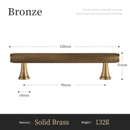 Santaya Solid Antique Brass Diamond-cut Cross Knurl Pattern Bronze Wardrobe Cabinet Handles T-bar Knobs Pitch 320mm Long Pull