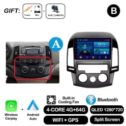 Android OS for Hyundai I30 2006 2007 2008 2009 2010 2011 Car Radio Multimedia Player DSP Stereo WiFi GPS Navigation Head Unit