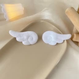 2Pcs 7cm Angel Wings Super Cute Angel Wing Plush Hairpin Girl Hair Clip Accessories Barrettes Hairgrip Headdress Headwear