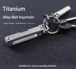 Titanium Alloy Keychain Multifunctional buckle knife Unboxing Device Quick Release Belt buckle To Prevent Accidental Opening