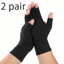 2 pairs of compression gloves for full finger arthritis, suitable for arthritis, daily office work, flexible movement, wrist and