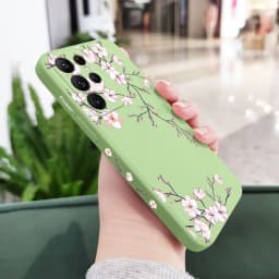 Plum Blossom Phone Case For Samsung Galaxy S25 FE S24 S23 S22 S21 S20 Ultra Plus FE S10 S9 S10E Note 20 ultra 10 9 Plus Cover