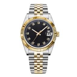 Custom Logo NH35 Movement Men Watch 36mm/39mm Diamond Bezel Diamond Dial Sapphire Crystal 100M Waterproof Mechanical Wristwatch