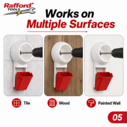 Rafford 1Pc Drill Dust Collector Box Wall Drilling Sawdust Catcher Removable Dust Cup for Clean Home DIY Renovation
