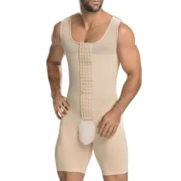 Slimming Bodysuit for Men Tummy Control Full Body Shaper Compress Abdomen Underwear Breathable Weight Loss Shapewear Plus Size