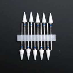 10pcs Ceramic Nail Drill Bits Set Milling Cutter for Electric Manicure Bit Flame Corn Files Pedicure Machine Polish Accesoires