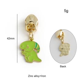 10/30/100PCS Cute Enamel Bee Sunflower Cherry 5# Zipper Puller Slider Heads For Tape Purse Bags Hangbag Charm Gift Accessories