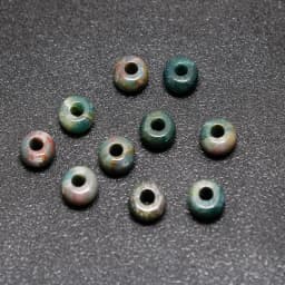 10Pcs Natural Crystal Agate Stone Big Hole Beads Abacus Spacer Beads Crafts Supplies for Jewelry Making DIY Bracelet Accessories