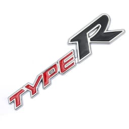 3D Metal Car Sticker Auto Badge Emblem Type R Logo Decal For Honda CIVIC FD2 FD FA 5 Mugen TypeR Racing Car Styling Accessories