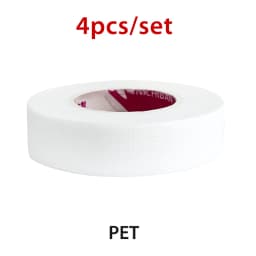 Anti-allergy 4 Rolls PE Eye Tapes Eyelash Extension Tape for Lash Breathable Micropore Fabric Easy Tear Eye Make Up Tools