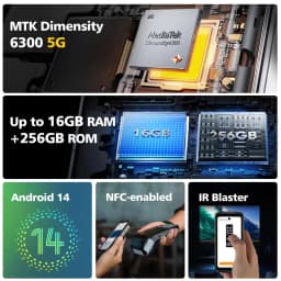 Ulefone Armor Mini 20 Pro 5G NFC 4.7" Rugged 64MP Night Camera Android 14 Smartphone 6200mAh 16GB+256GB Mobile Phone Global