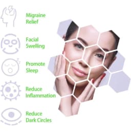 Face Ice Gel Pack with Wrap Reusable Hot Cold Compress for Skin Care Puffiness Eyes Swollen Face Cold Face Mask Gel Pack