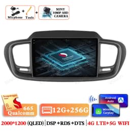 Android 15 Car Radio For Kia Sorento 3 2015 2016 2017 2018 Multimedia BT GPS 5G WIFI Navigation 4G LTE Head Unit Video Player