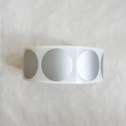 Wholesale 1000Pcs Scratch Off Sticker 25*25mm 1" Gold Round Silver Color Blank For Secret Code Cover Home Game Wedding