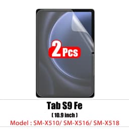 2pcs Pet Screen Protector For Samsung Galaxy Tab S7 Fe S9 Fe A9 Plus S6 Lite S7 S8 S9 A8 Plus Protective Clear Film No Glass