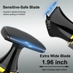 Hatteker Hair Clipper Grooming Kit for Man Trimmer Shaver Wet and Dry Precision Haircut Tools for a Neat And Tidy Look