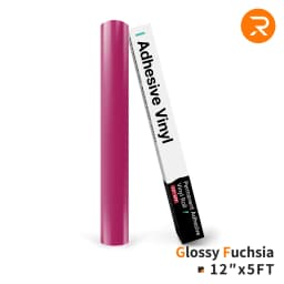 HTVRONT 12"X 5ft Permanent Adhesive Vinyl Roll 30x152cm Glossy Self-adhesive Film For Cricut Craft Art Sign Decal Windows Glass