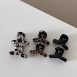 Korean Style Leopard Print Hair Claw Flower Bangs Clip Hair Accessories Set Small Clips