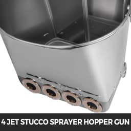 SucceBuy Mortar Sprayer Gun 4-Jet 3kW Wall Stucco Shovel Hopper Cement Spray Gun Plaster Ceiling Paint Concrete Sprayer Tool