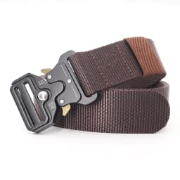 3.8X125cm - Belt Quick Release Outdoor Metal Belt Soft Real Nylon Sports Accessories Men And Women Black Belt