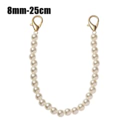 8/10mm Pearl Strap for Bags Handbag Handles DIY purse Replacement Long Beaded Chain for Shoulder Bag Straps Pearl Belt