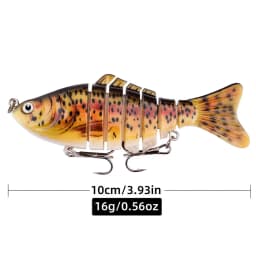 1 PCS Wobblers Fishing Lures Artificial Multi Jointed Sections Artificial Hard Bait Trolling Pike Carp Fishing Tools