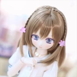 BJD Doll Wigs Long Hair For 1/3 1/4 1/6 MSD MDD YOSD With Bangs Black Brown Pink Hair Accessories