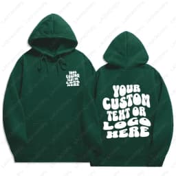 Custom Text Hoodie Personalized Sweatshirt Front Back Print Tee Custom Words On Back Business Logo Tshirt Custom Printed Shirt