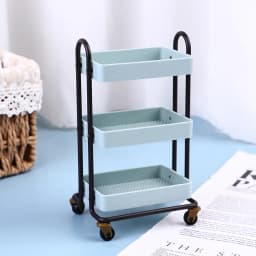 1:12 Dollhouse Trolley Dining Car Shelf Bookshelf with Wheels Storage Display Rack Furniture Accessories For Doll House Decor