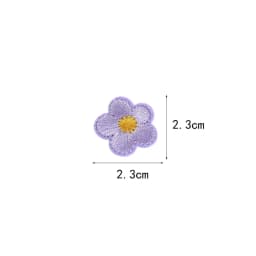 10pcs Small Flower Patches Iron On Embroidered Clothes Applique Diy Bag Hat Shoes Motif Stripes Clothes Accessories Badge
