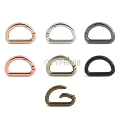 10/30/100PCS Bone Shape Open Metal Buckles Carabiner Clip Keyring Buckle For Key Chain Backpack Handbag Purse Strap Accessories